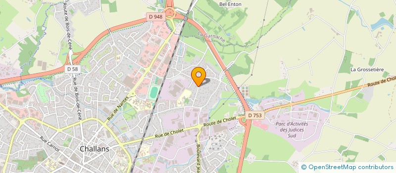 localisation de l'entreprise HOLDRED à CHALLANS