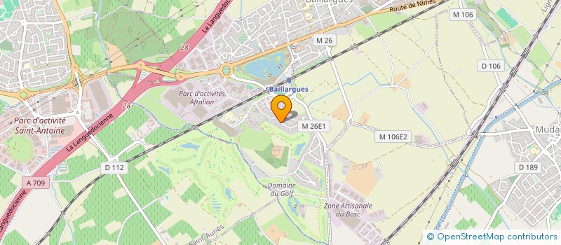 localisation de l'entreprise HOLDSCI à BAILLARGUES