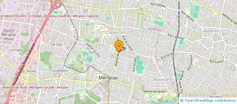 localisation de l'entreprise HOLDSERVICES à BLANQUEFORT