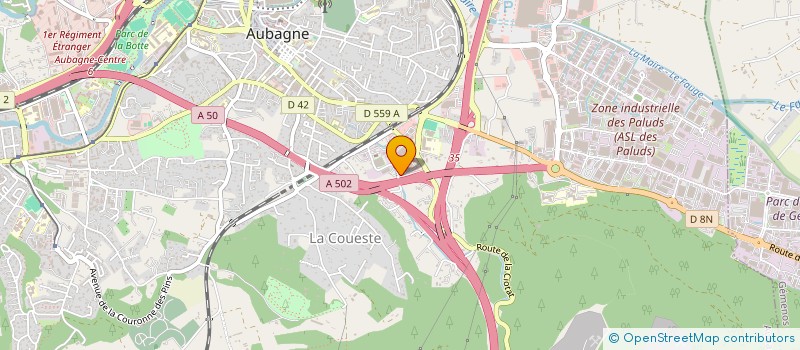 localisation de l'entreprise HOLDUS à AUBAGNE