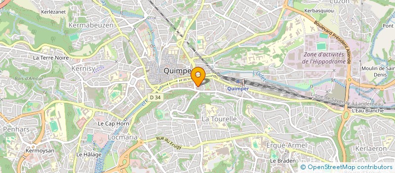 localisation de l'entreprise HOLDY GLOBAL BUY à QUIMPER