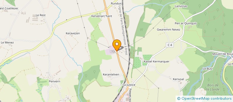 localisation de l'entreprise HOLDYCA  SAINT-THEGONNEC LOC-EGUINER