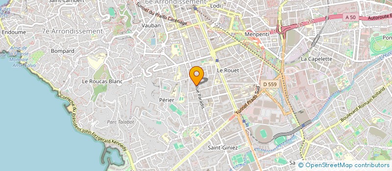 localisation de l'entreprise HOLE IN ONE à MARSEILLE