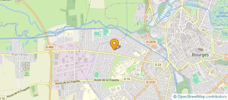 localisation de l'entreprise HOLE IN ONE  BOURGES