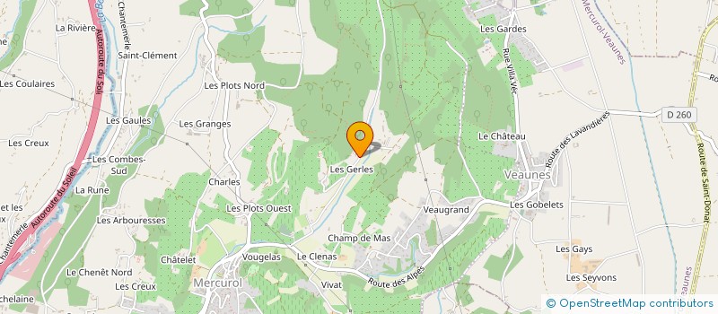 localisation de l'entreprise HOLEIS à MERCUROL-VEAUNES