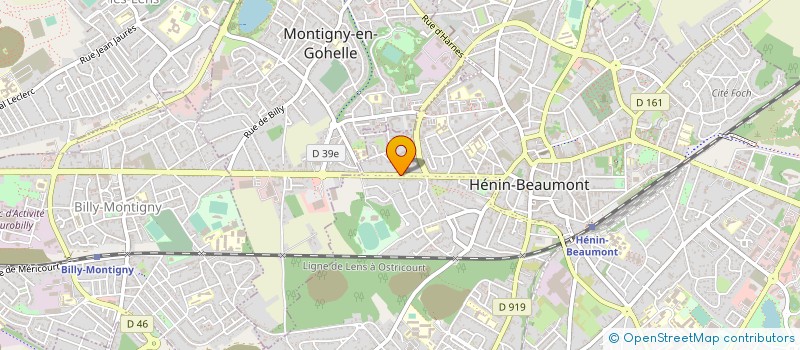localisation de l'entreprise HOLFIM à HENIN-BEAUMONT
