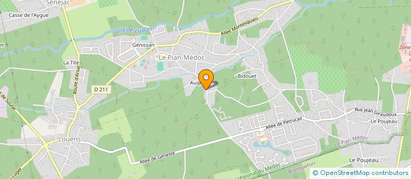 localisation de l'entreprise HOLICAMPS  LE PIAN MEDOC