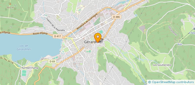 localisation de l'entreprise HOLIDAY FRANCE  GERARDMER