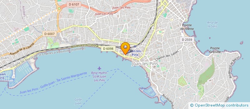 localisation de l'entreprise HOLIDAY HOTEL EUROPA à ANTIBES