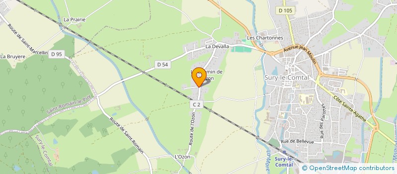 localisation de l'entreprise HOLIDAYS  SURY-LE-COMTAL