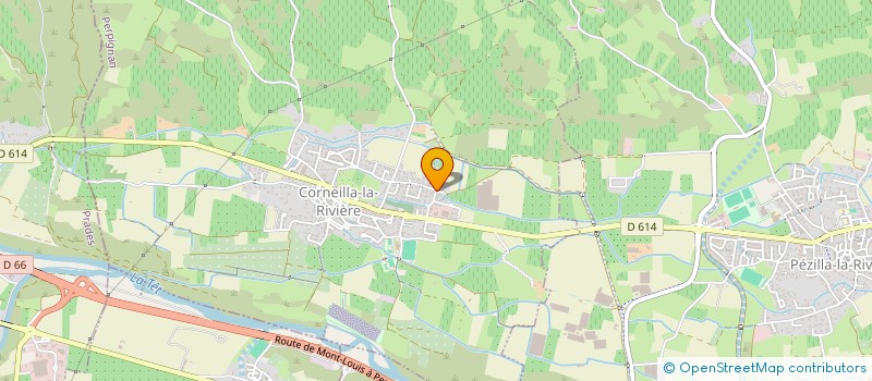 localisation de l'entreprise HOLIDAYS GLOBAL TRAVEL  CORNEILLA DE LA RIVIERE