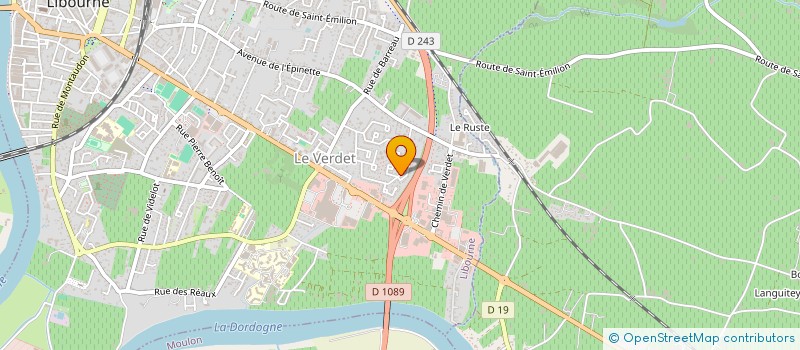 localisation de l'entreprise HOLIFORM à LIBOURNE