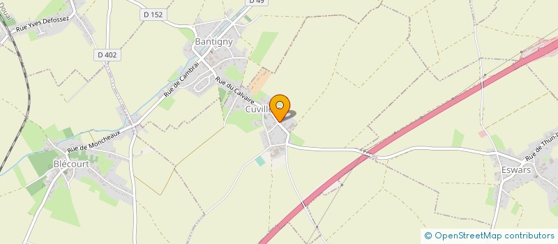 localisation de l'entreprise HOLIN ET FILS à CUVILLERS