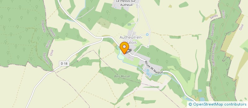 localisation de l'entreprise HOLIPARIS  AUTHEUIL-EN-VALOIS