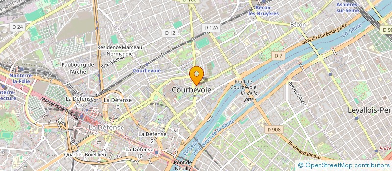 localisation de l'entreprise HOLIPSY à COURBEVOIE