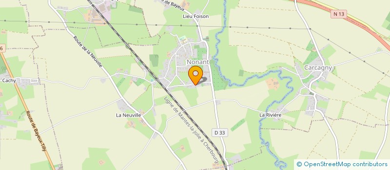 localisation de l'entreprise HOLIRENT  NONANT