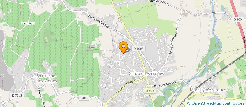 localisation de l'entreprise HOLISENERGIE à CHAZAY-D'AZERGUES