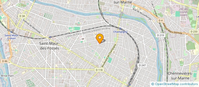 localisation de l'entreprise HOLISPHERE à SAINT-MAUR-DES-FOSSES