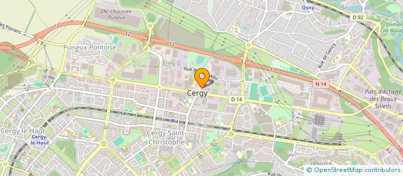 localisation de l'entreprise HOLISTEA à CERGY
