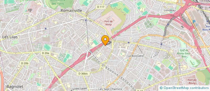 localisation de l'entreprise HOLISTIQUE PERFORMANCE à ROMAINVILLE