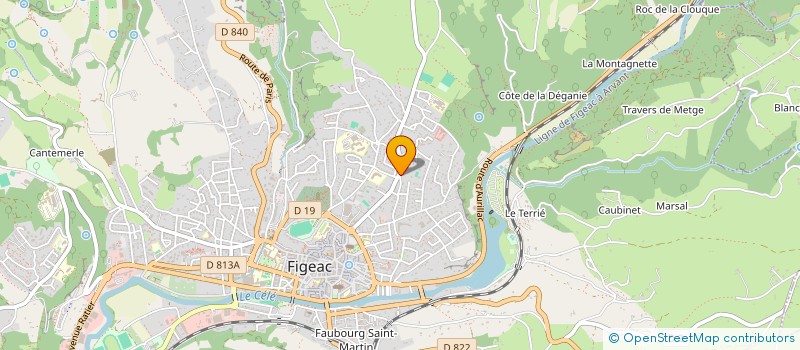 localisation de l'entreprise HOLITOR  FIGEAC