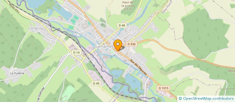 localisation de l'entreprise HOLLEVILLE GROUP  GAMACHES