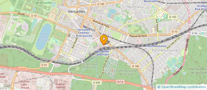 localisation de l'entreprise HOLLISTERFOX à VERSAILLES