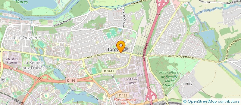 localisation de l'entreprise HOLLYGREEN à TORCY
