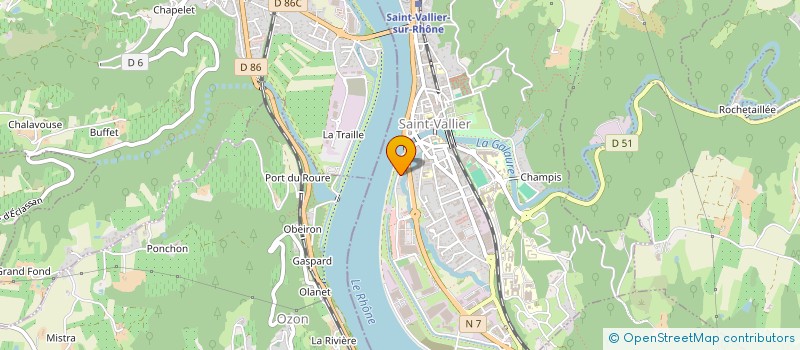 localisation de l'entreprise HOLLYSPORT à SAINT-VALLIER
