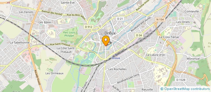 localisation de l'entreprise HOLLYWOOD à DREUX