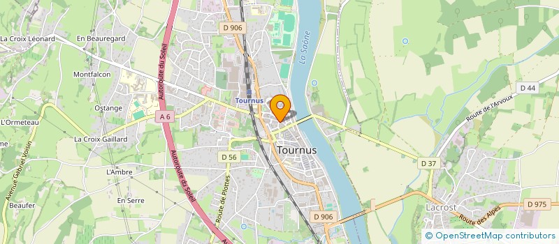 localisation de l'entreprise HOLLYWOOD à TOURNUS