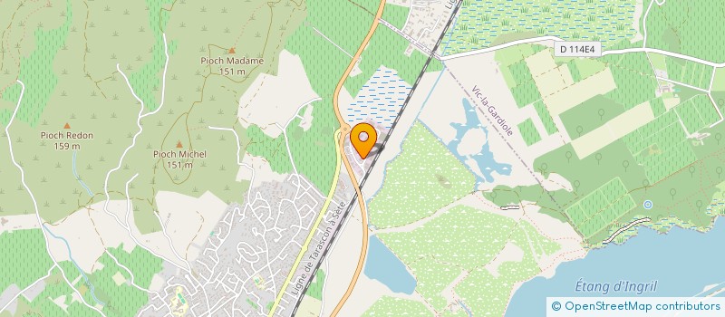 localisation de l'entreprise HOLLYWOOD à FRONTIGNAN