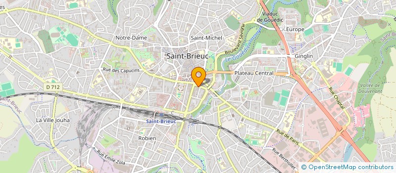 localisation de l'entreprise HOLLYWOOD CAFE à SAINT-BRIEUC