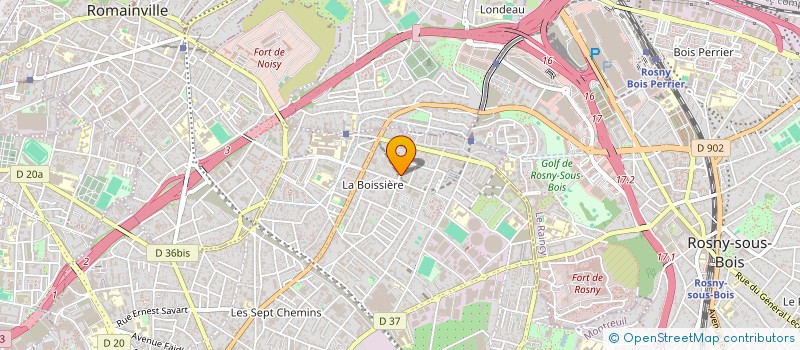 localisation de l'entreprise HOLLYWOOD CUTS à MONTREUIL