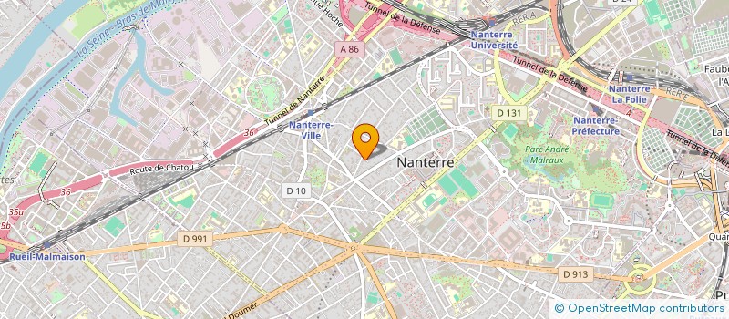 localisation de l'entreprise HOLLYWOOD HOLDING  NANTERRE