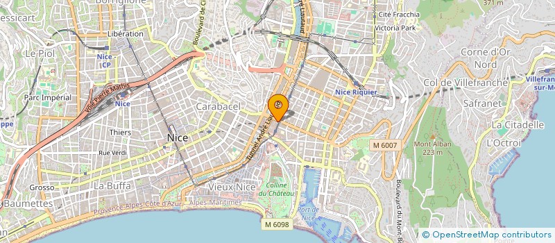 localisation de l'entreprise HOLLYWOOD RIVIERA  NICE