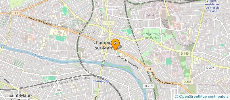localisation de l'entreprise HOLLYWOOD-UNITED-PRODUCTION à CHAMPIGNY-SUR-MARNE