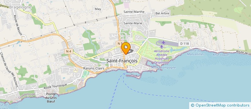 localisation de l'entreprise HOLLYWOOD VISION à SAINT-FRANCOIS