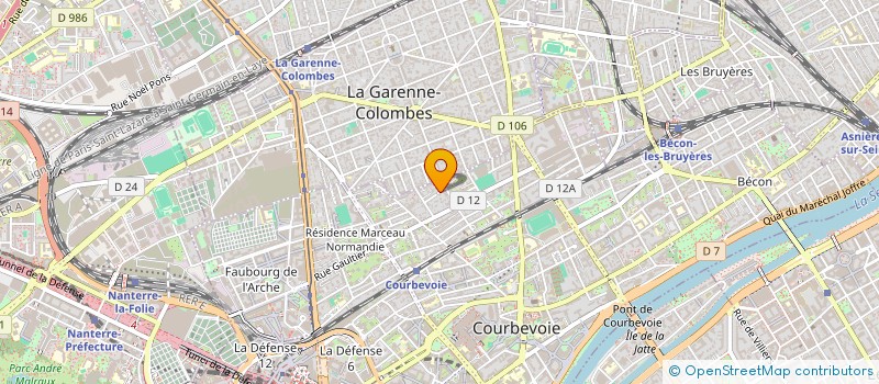 localisation de l'entreprise HOLMEY FINANCE à COURBEVOIE