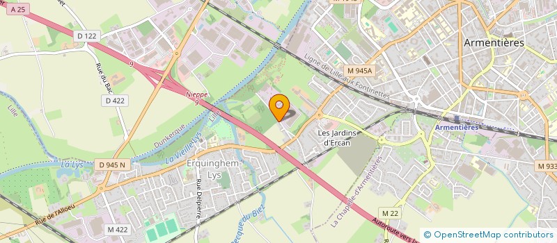 localisation de l'entreprise HOLMOT  ERQUINGHEM-LYS