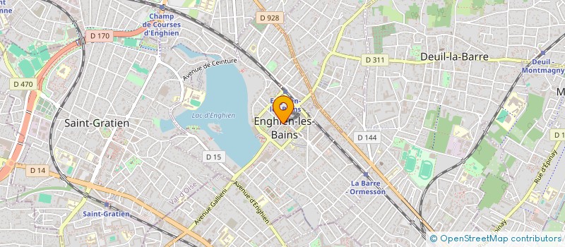 localisation de l'entreprise HOLO à ENGHIEN-LES-BAINS