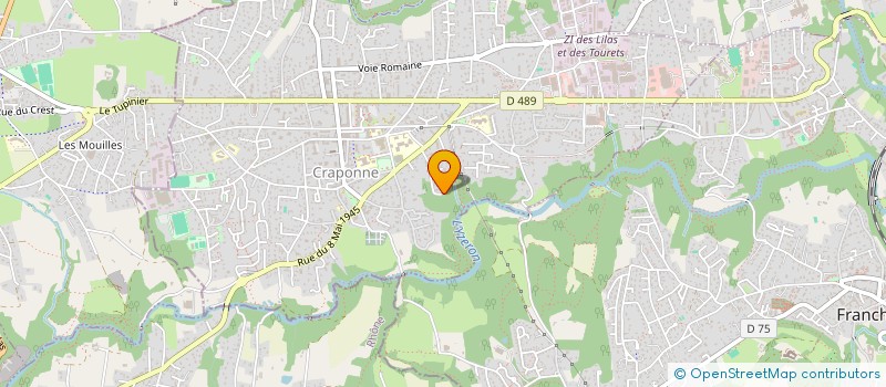 localisation de l'entreprise HOLOPRODS  CRAPONNE