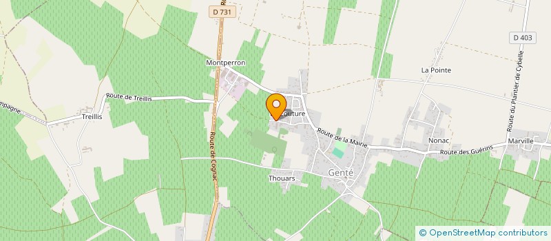 localisation de l'entreprise HOLOPROTEODIE  GENTE