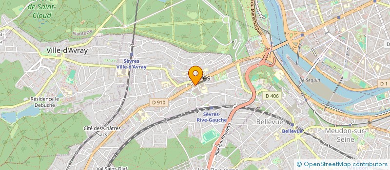 localisation de l'entreprise HOLORA à SEVRES