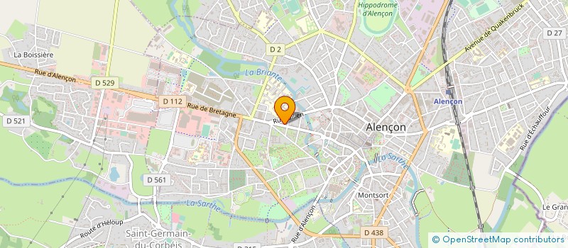 localisation de l'entreprise HOLOS à ALENCON