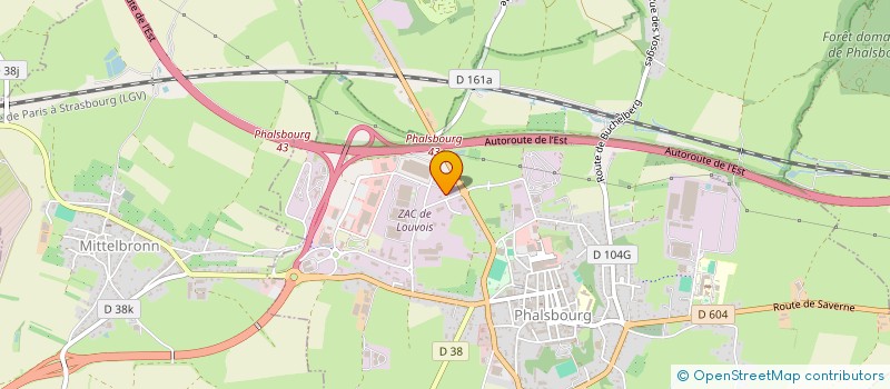 localisation de l'entreprise HOLOSTRO  PHALSBOURG