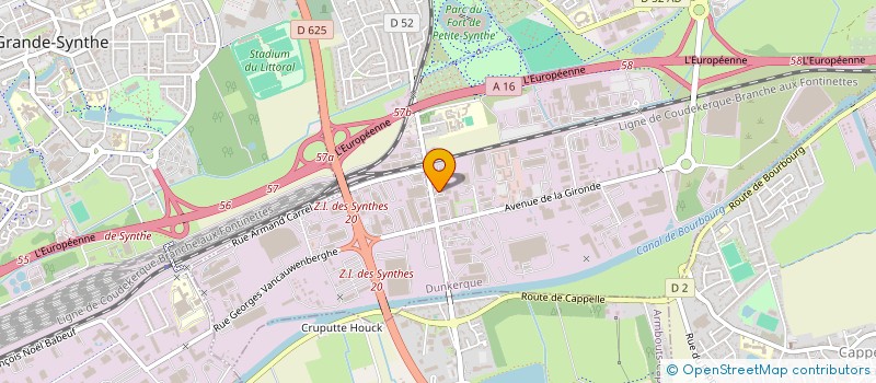 localisation de l'entreprise HOLTOM à DUNKERQUE