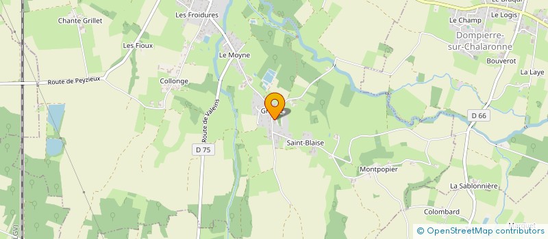 localisation de l'entreprise HOLTY  ST-ETIENNE-SUR-CHALARONNE