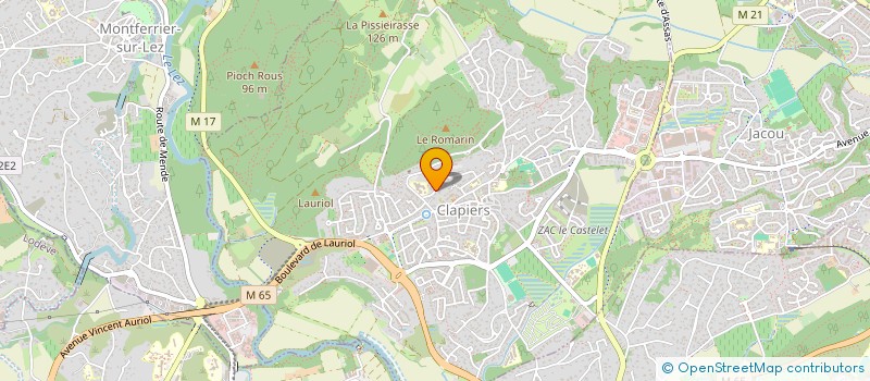 localisation de l'entreprise HOLTZ DEVELOPPEMENT à CLAPIERS