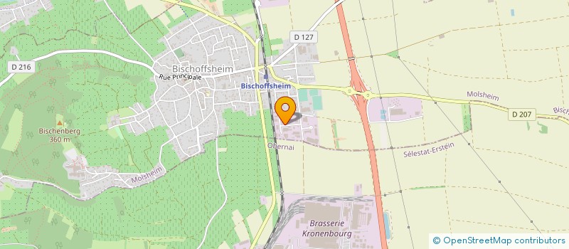 localisation de l'entreprise HOLTZMANN ET FILS à BISCHOFFSHEIM